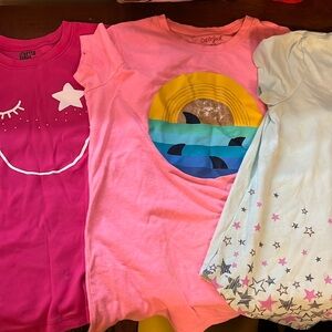 Three girls short sleeve shirts. Size 10.